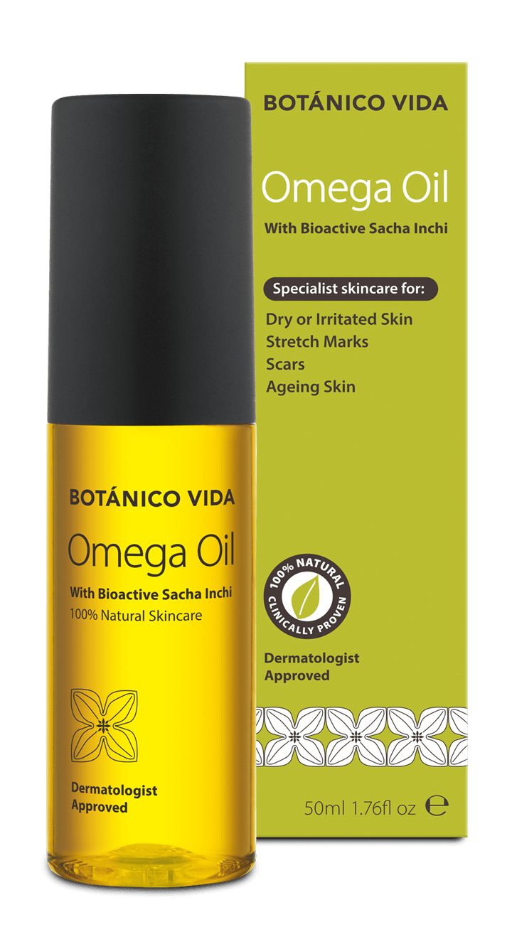 stretch marks;  Botanico Vida Omega Oil helps soothe red, irritated and dry skin.